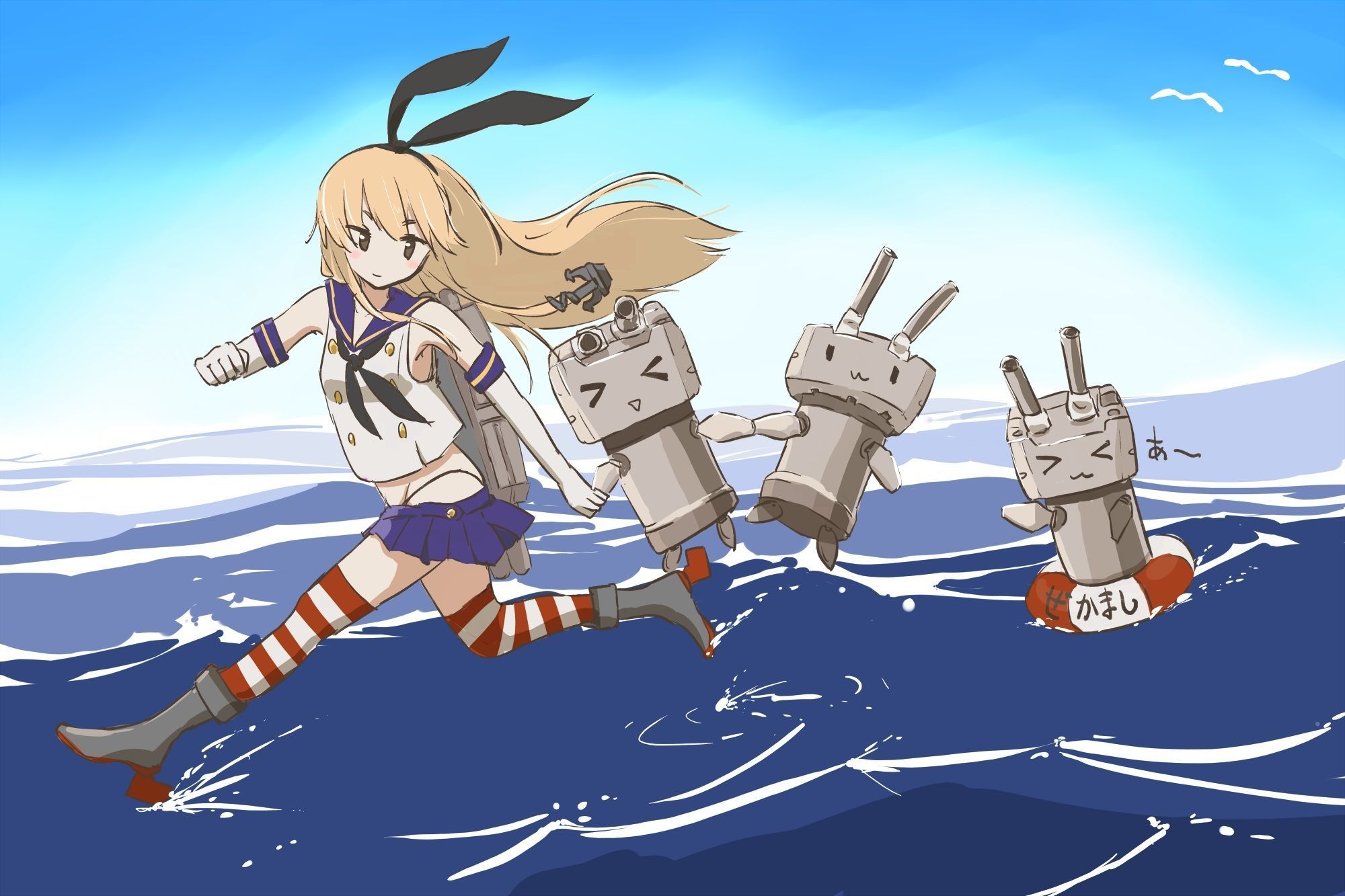 2000x1333 Shimakaze High Seas Adventure Anime Wallpaper from Kantai Collection