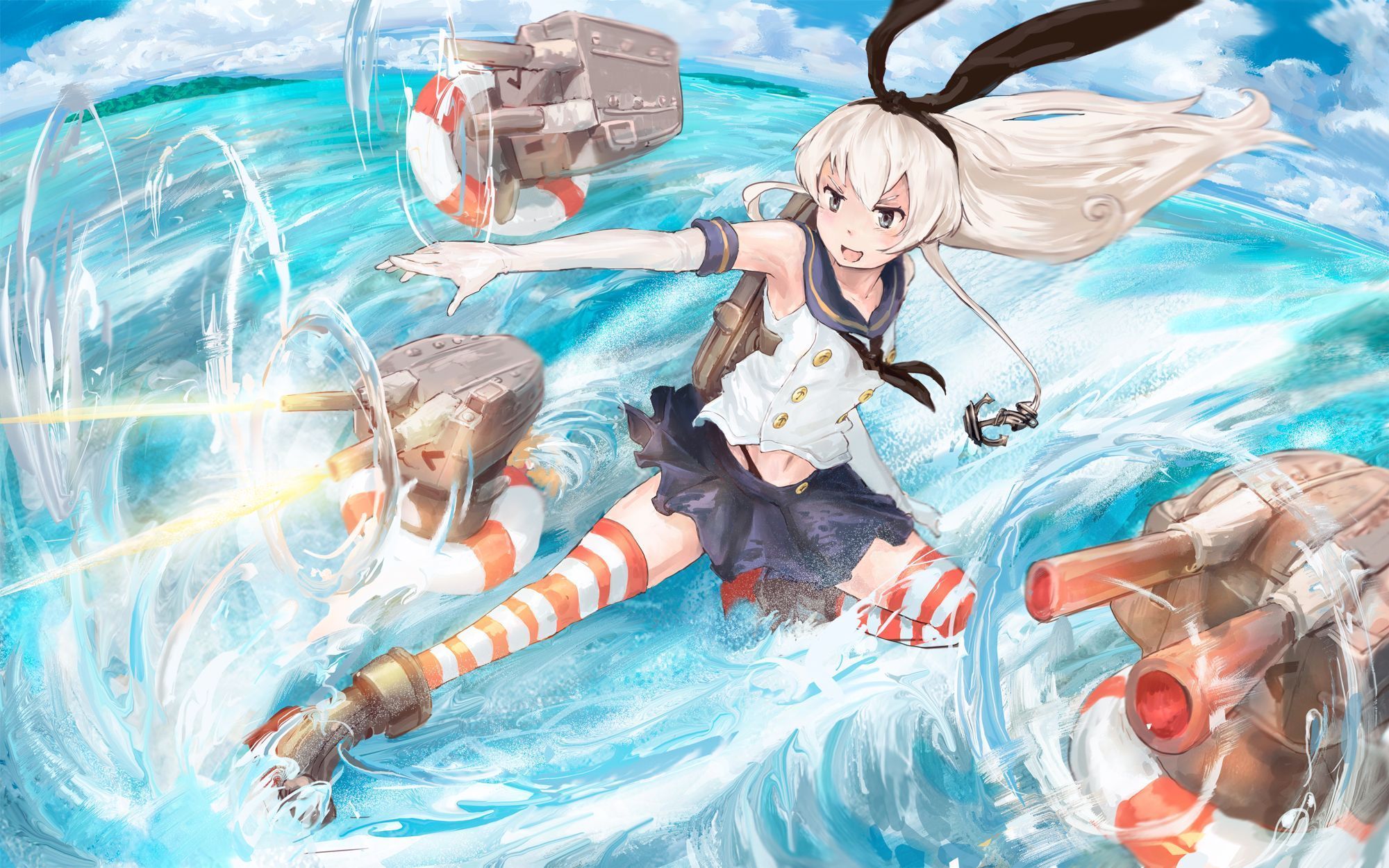 2000x1250 Phone wallpaper: Anime, Kantai Collection, Rensouhou Chan, Shimakaze (Kancolle) 842221