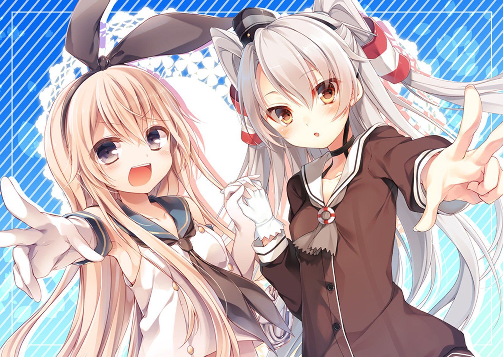1600x1136 Download Amatsukaze (Kancolle) Shimakaze (Kancolle) Anime Kantai Collection Wallpaper