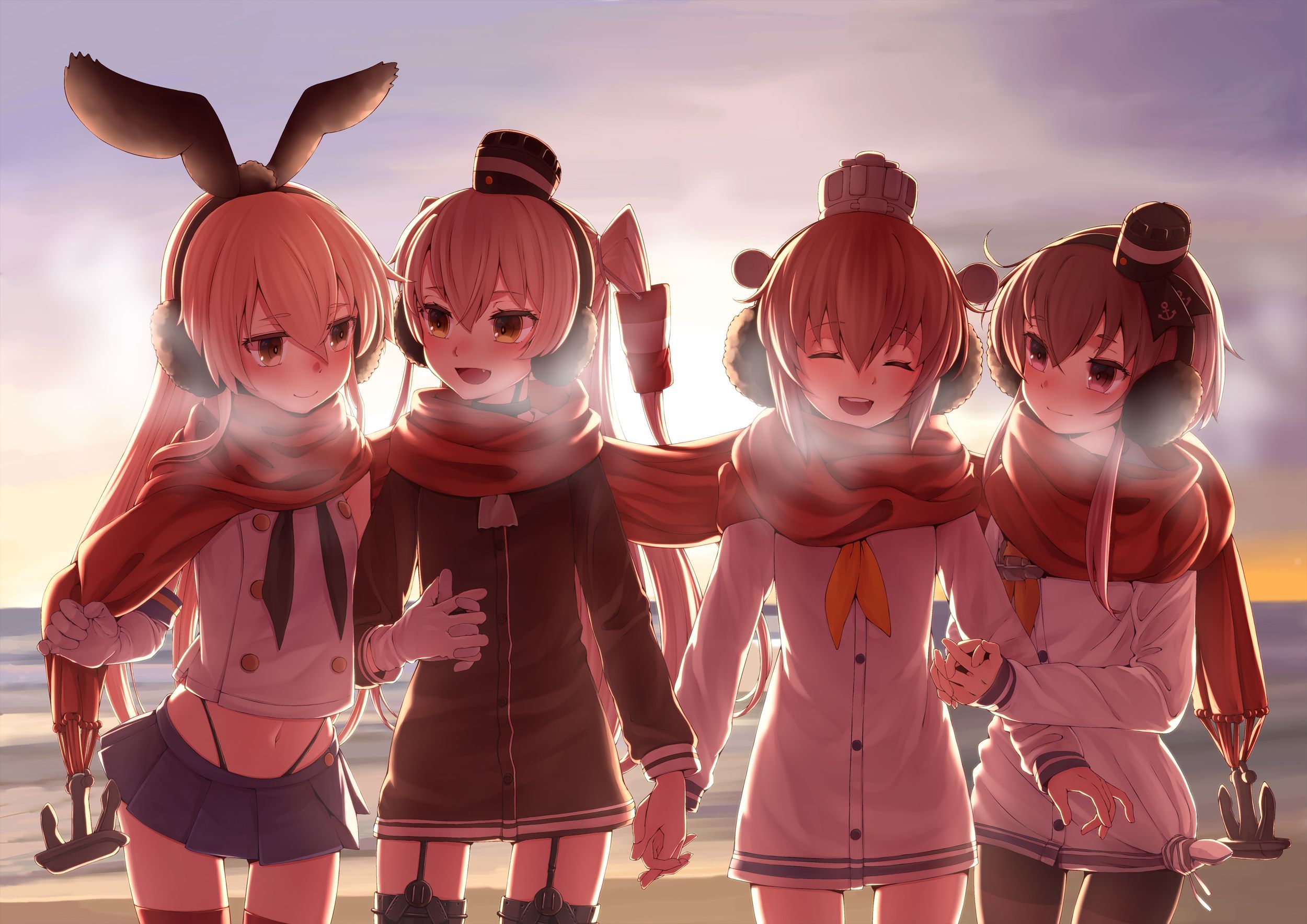 2500x1768 Phone wallpaper: Anime, Kantai Collection, Amatsukaze (Kancolle), Rensouhou Chan, Rensouhou Kun, Shimakaze (Kancolle), Yukikaze (Kancolle) 864619