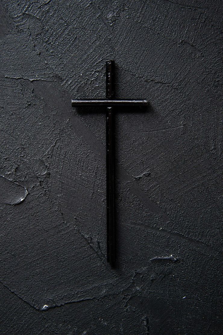 740x1109 Black christian wallpaper Image