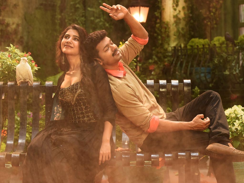 1024x768 Vijay Mersal Background Wallpaper 27085