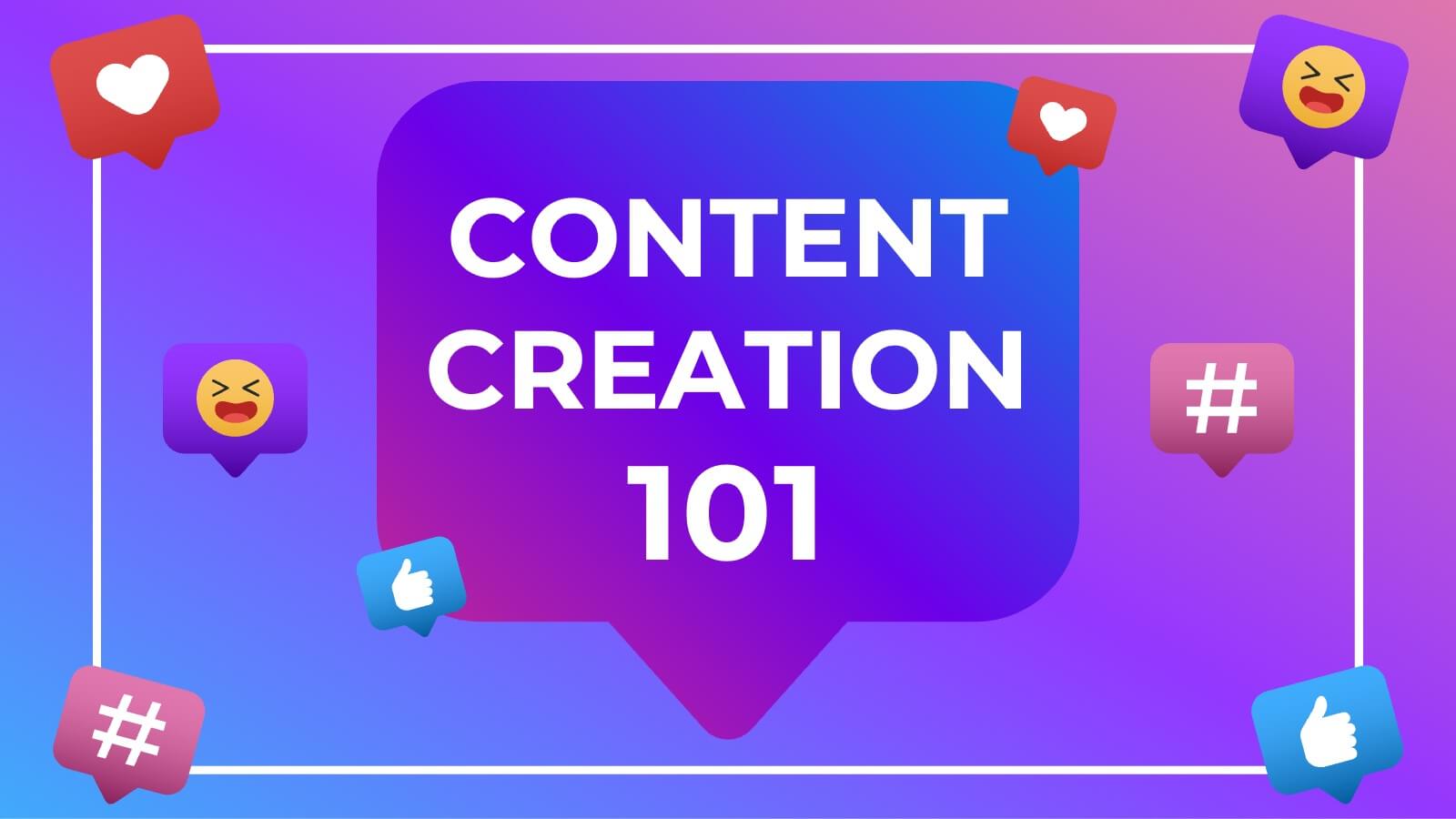 1600x900 Content Creation Basics Marketing Powerpoint Template and Google Slides Theme