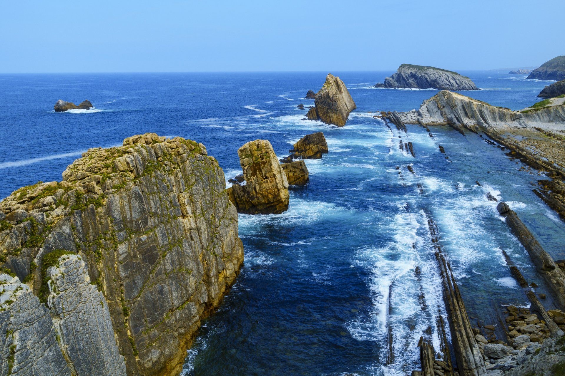 1920x1280 Download Cantabria Spain Coast Water Nature Coastline 4k Ultra HD Wallpaper