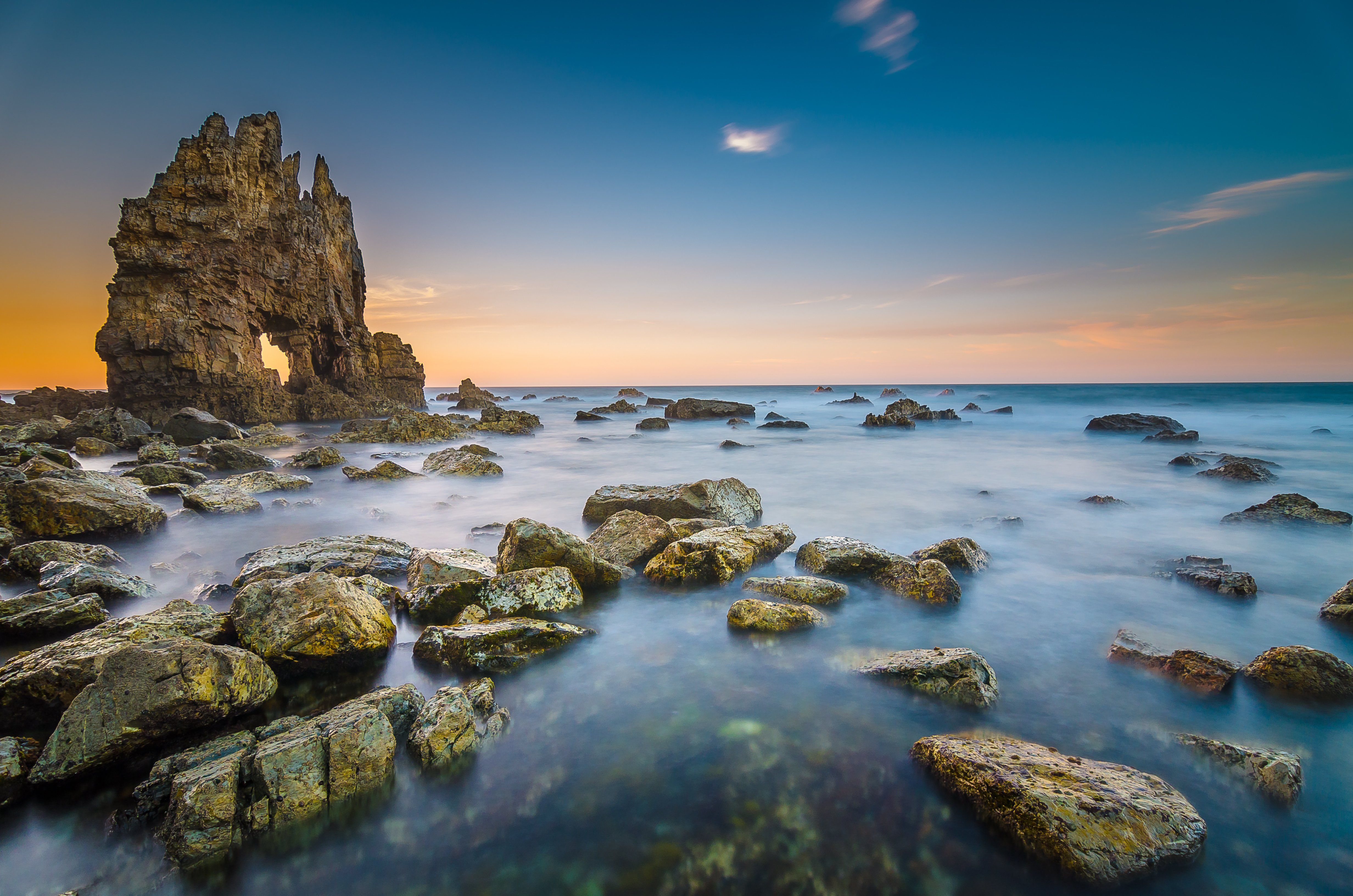 4928x3264 costa, De, Cantabria, Spain, Beach, Shore, Coast, Ocean, Sea Wallpaper HD / Desktop and Mobile Background