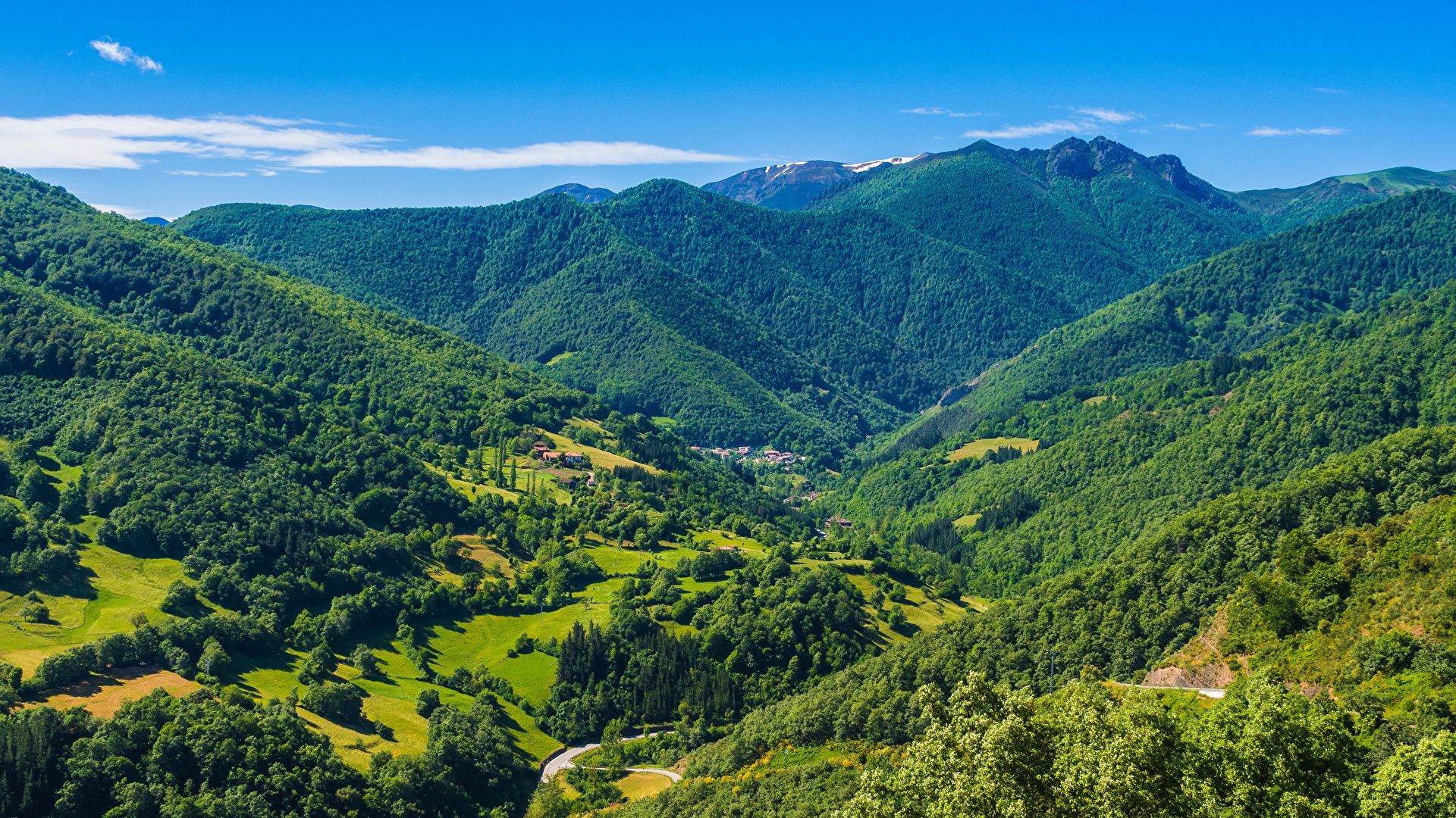 1920x1080 Picture Spain Cantabria Nature mountain forest Scenery 1920x1080