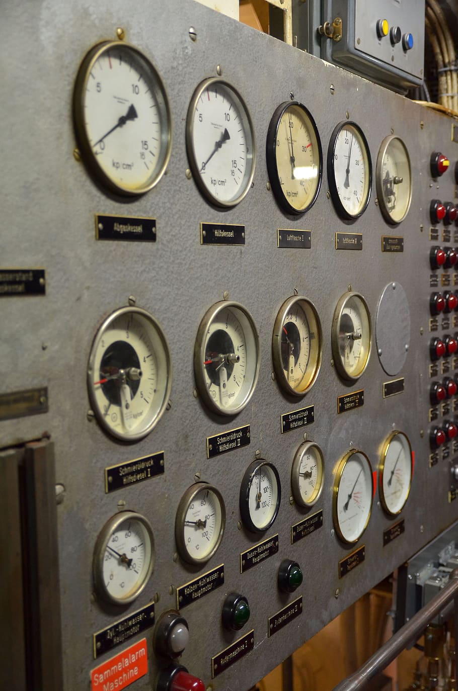 910x1374 HD wallpaper: Watches, Ad, Switch, Control Center, pointer, dial, ship, engine room