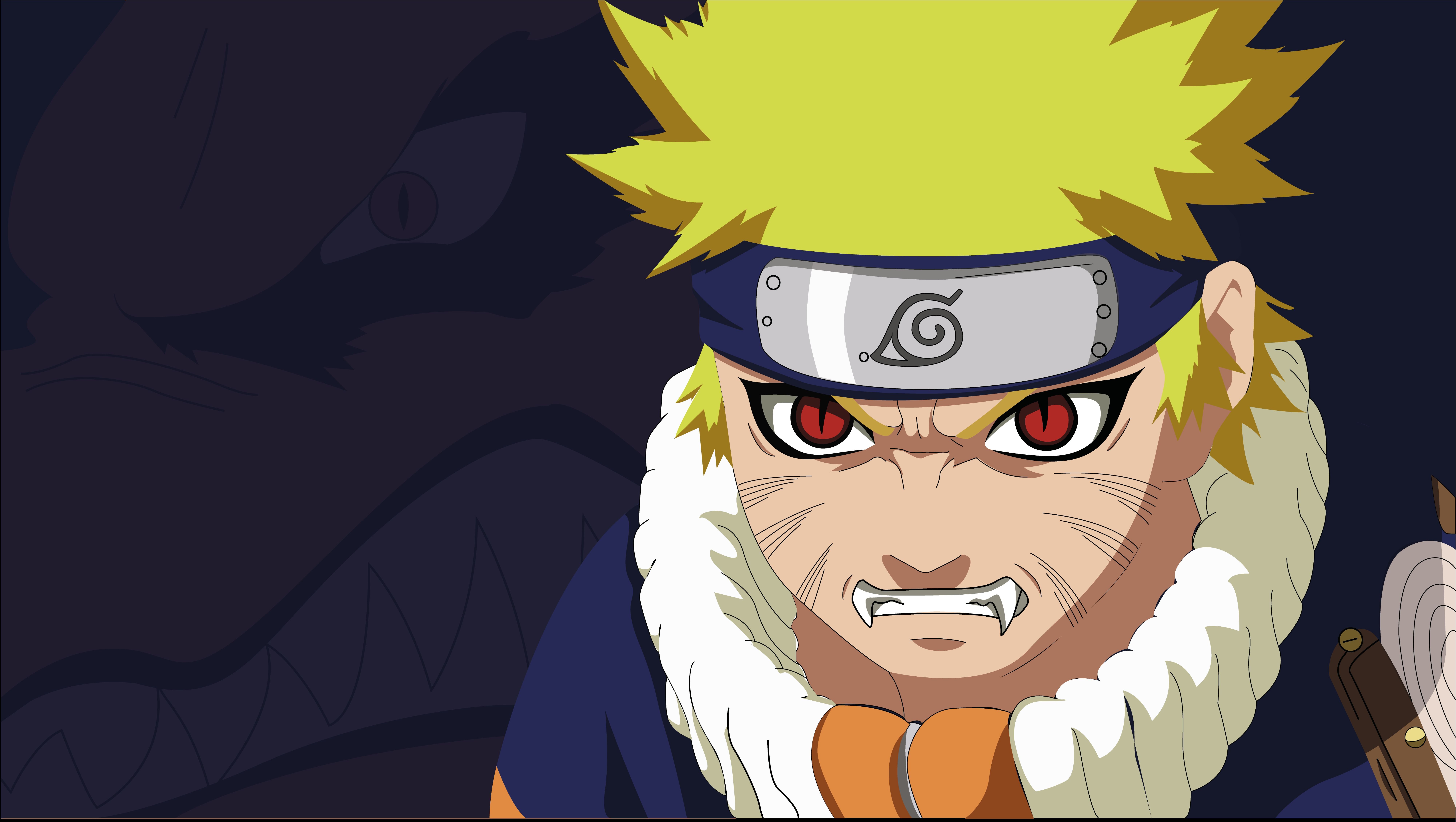 8007x4522 Wallpaper game, Naruto, anime, red eyes, boy, fang, ninja, hero for mobile and desktop, section сёнэн, resolution 8007x4522