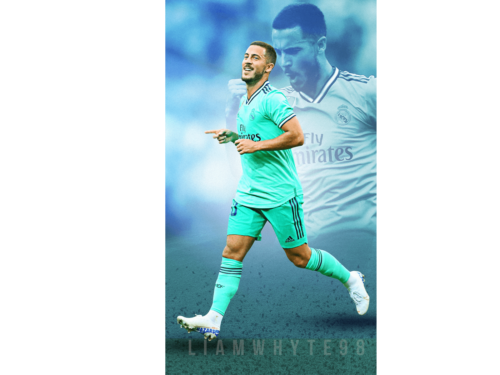1600x1200 Eden Hazard Galácticos by Liam Whyte on Dribbble