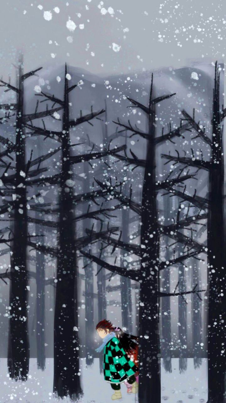 720x1280 Phone wallpaper: Demon Slayer: Kimetsu No Yaiba, Anime, Tree, Nezuko Kamado, Tanjiro Kamado 1372027
