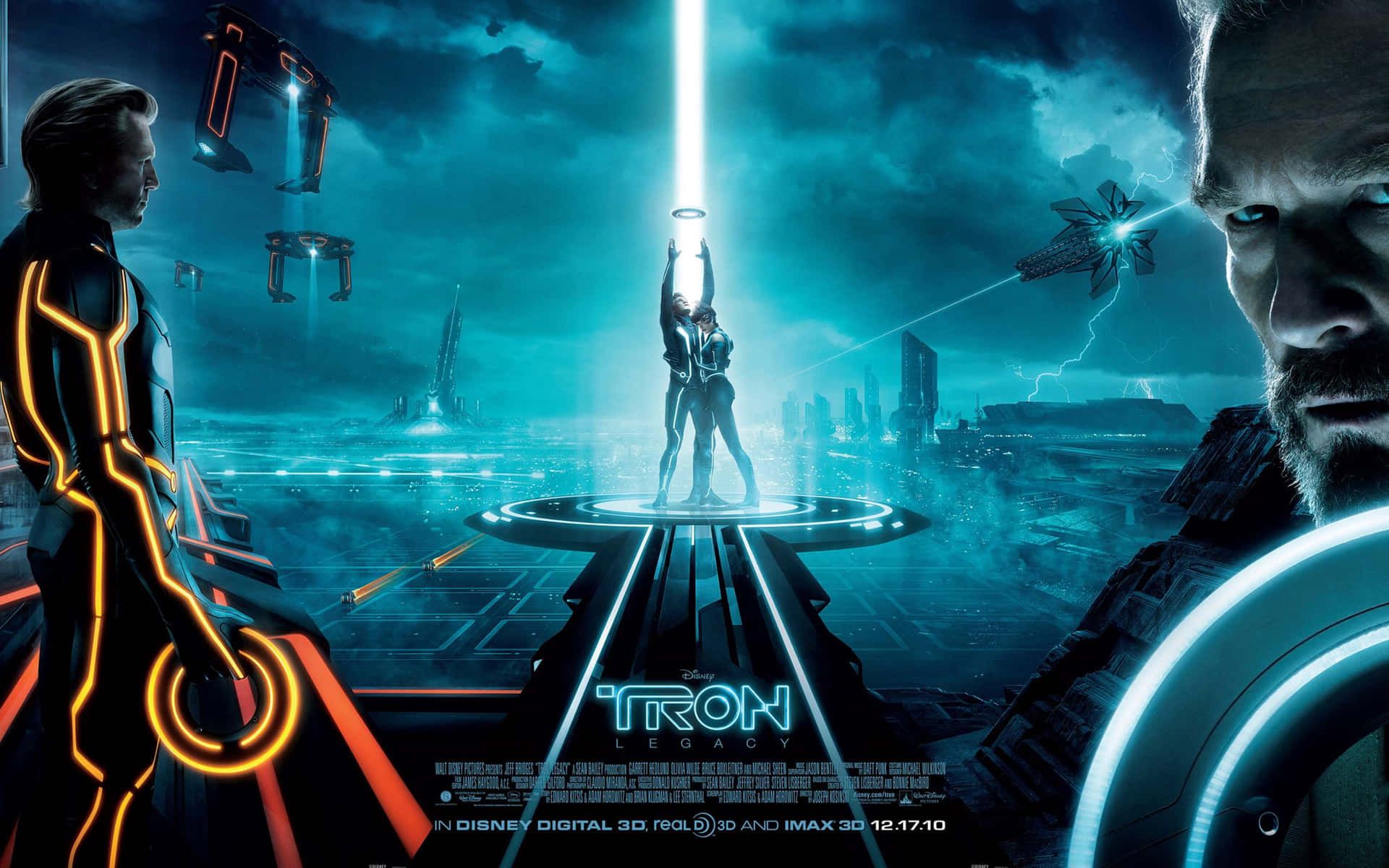 1920x1200 Download Tron Disney Movie Poster 4K Wallpaper