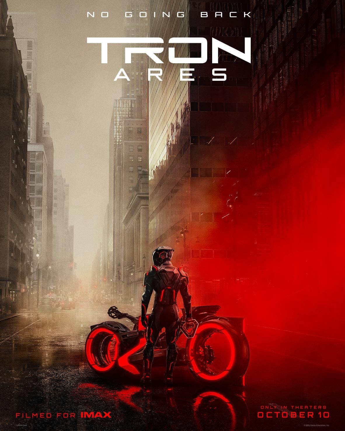 1182x1478 Official Poster for 'Tron: Ares'