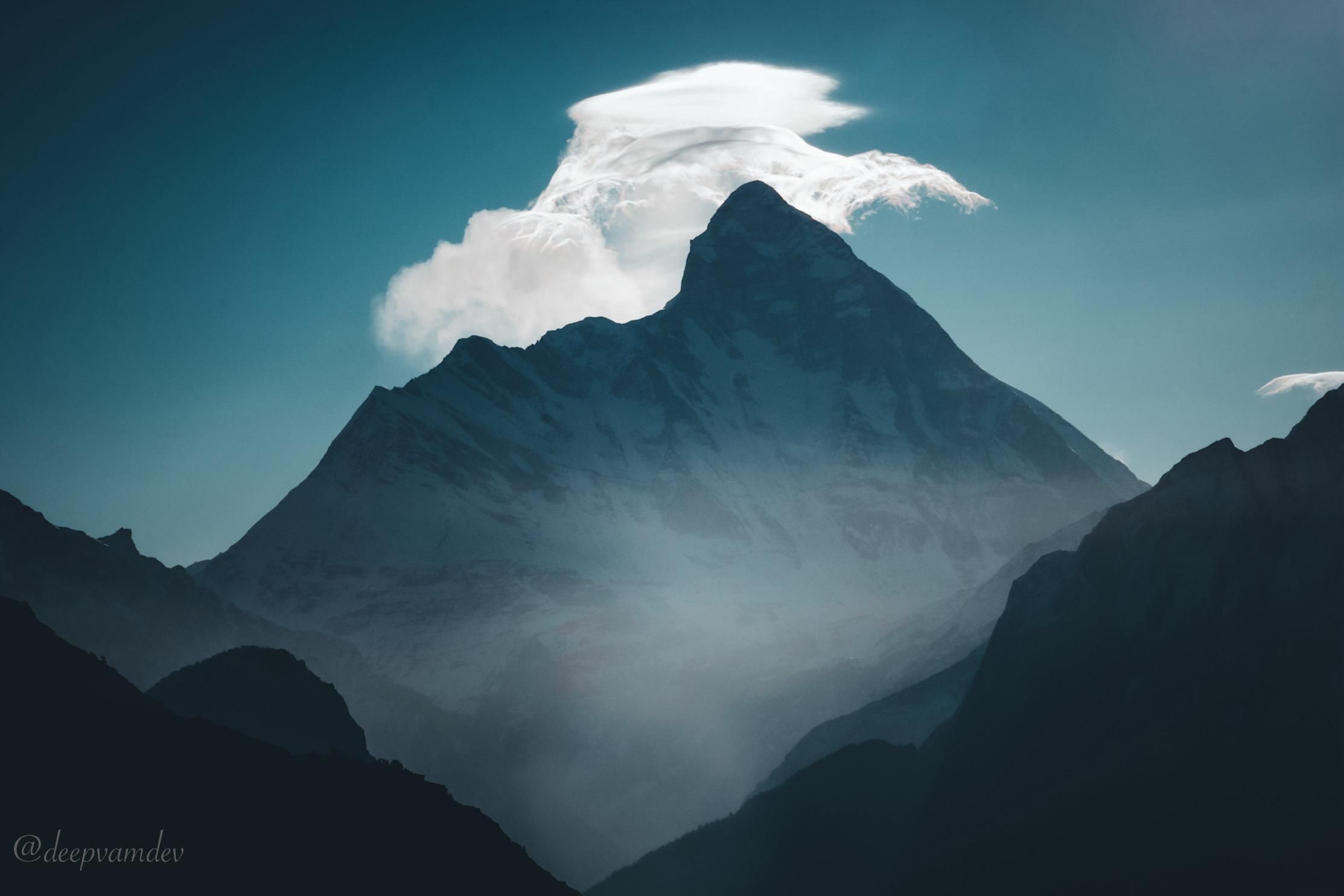 2227x1485 The Eye of Nanda Devi [OC]: [2227x1485]