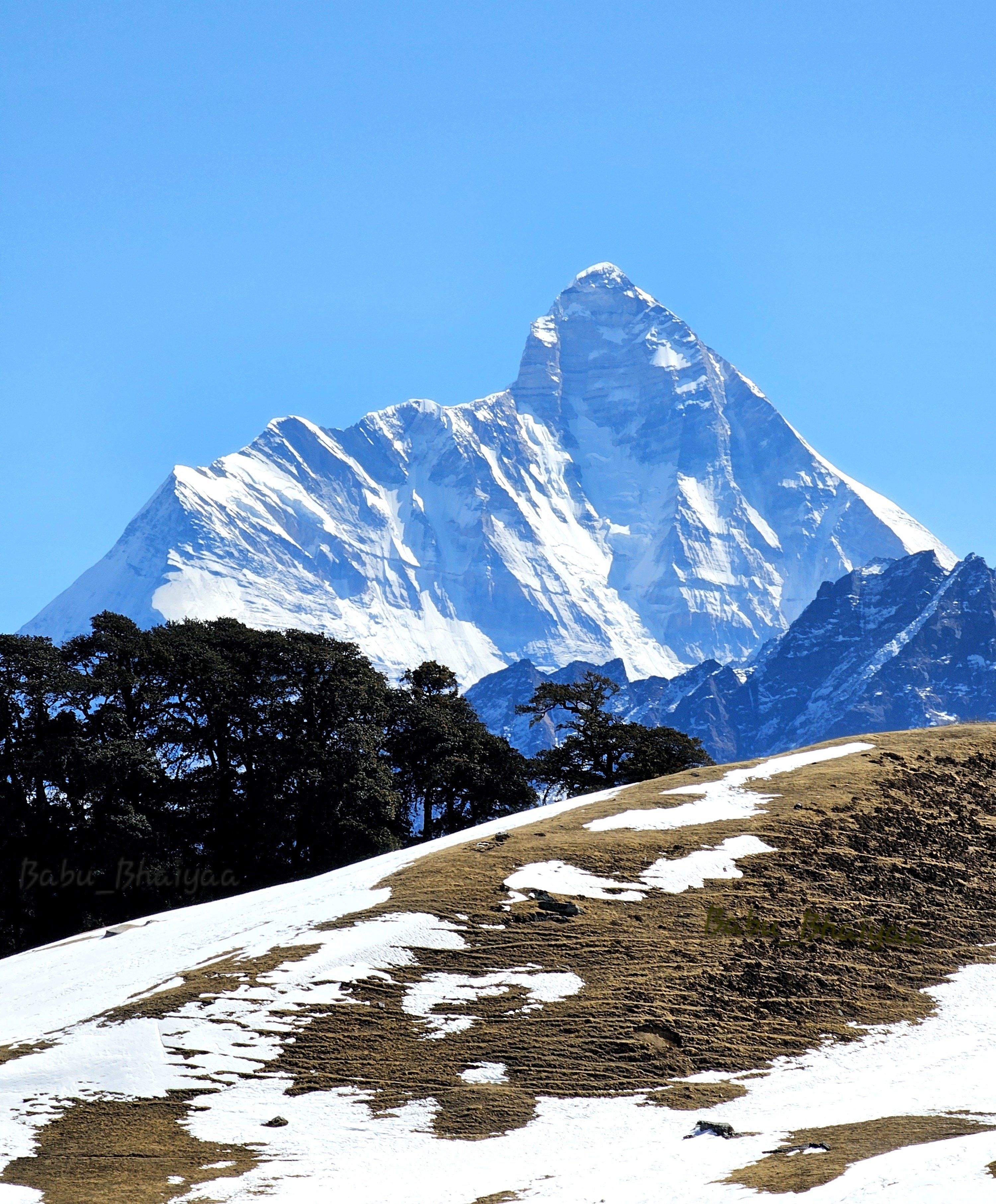 3000x3626 Paresh Rawal fan on X: First time in a trek seeing Maa Nanda Devi peak this close. for Uttarakhandis this is not just a mountain but more like a devine temple. #Himalayas