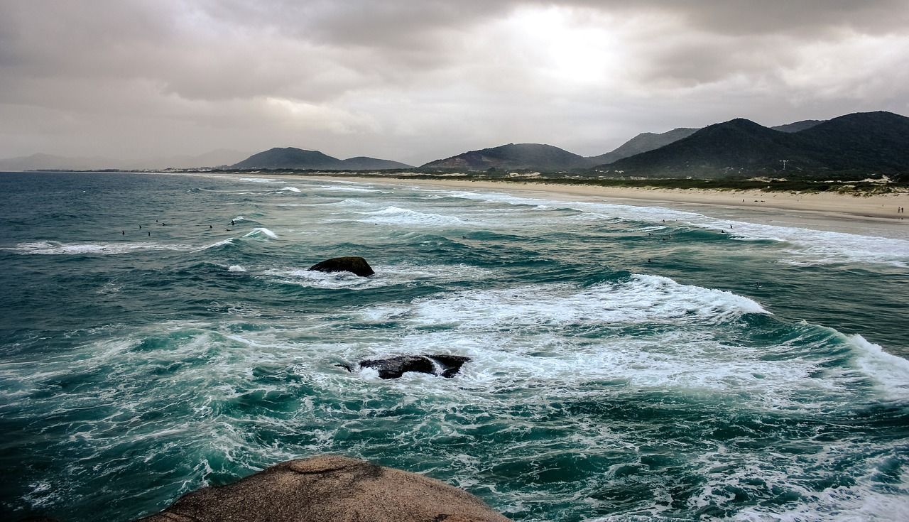 1280x735 Download free photo of Beach, florianopolis, sea, storm, brazil