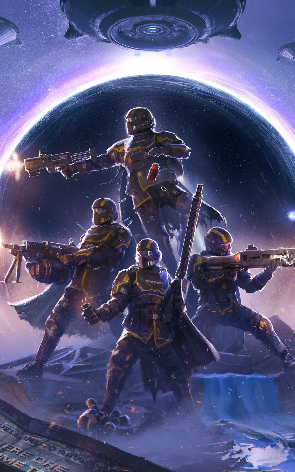 1200x1920 Helldivers 2 Omens of Tyranny 4K UHD Wallpaper for UltraHD Desktop and TV : Widescreen and UltraWide Display : Smartphone and Tablet Devices
