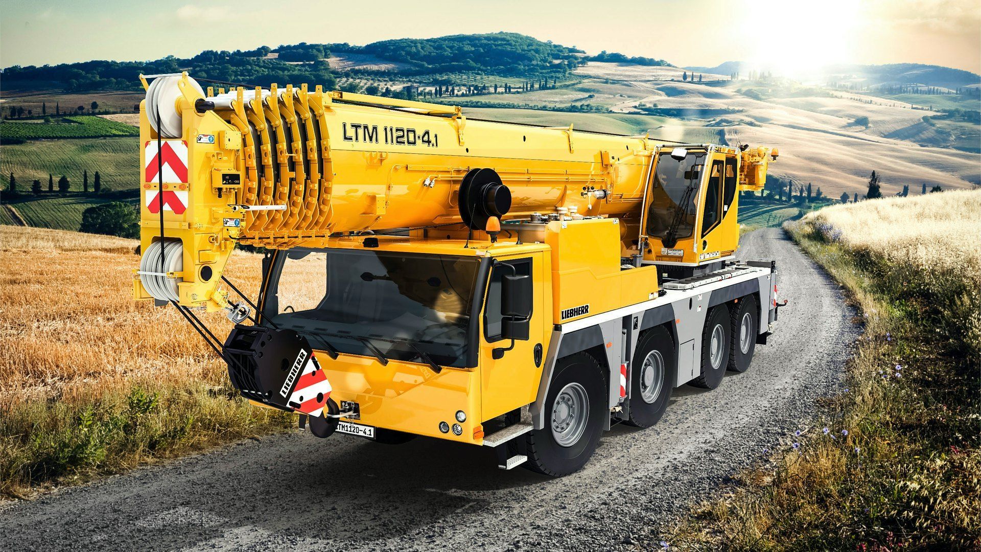 1920x1080 Liebherr LTM 1120 4.1 Four Axle Mobile Crane From: Liebherr USA, Co. (formerly Liebherr Construction Equipment Co.). For Construction Pros