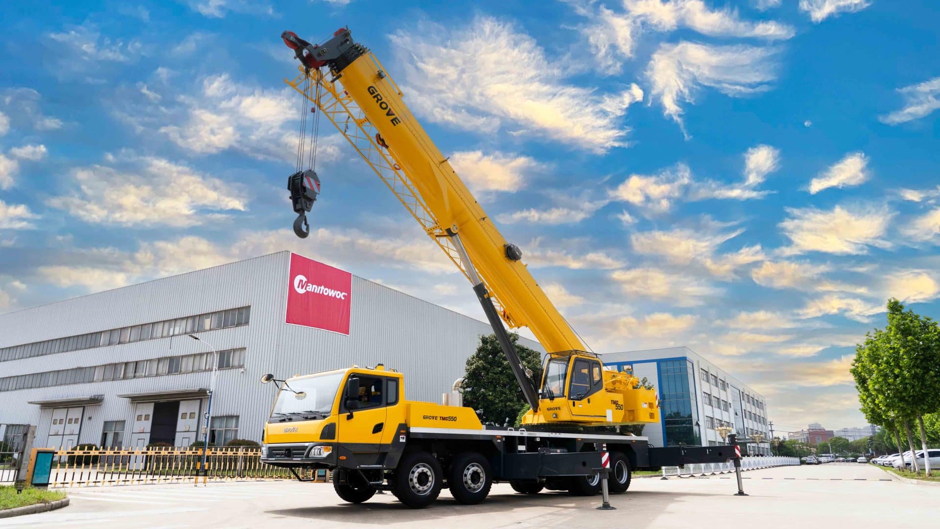 1920x1080 Getting In The Grove: Mobile Crane Major Pushes Into New Territory With Launch Of TMC 550 And 750 Truck Mounted Models Middle East