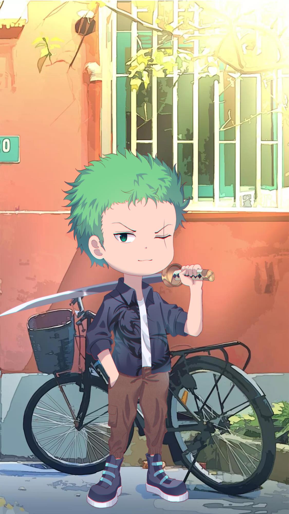 1125x2000 A cute Zoro wallpaper for you
