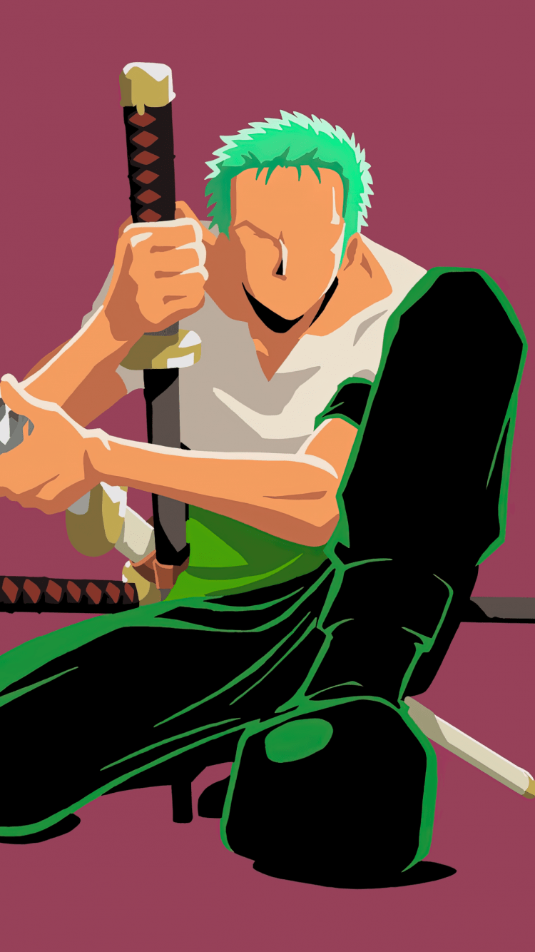 750x1334 Roronoa Zoro Wallpaper 4K, Illustration, Faceless, One Piece