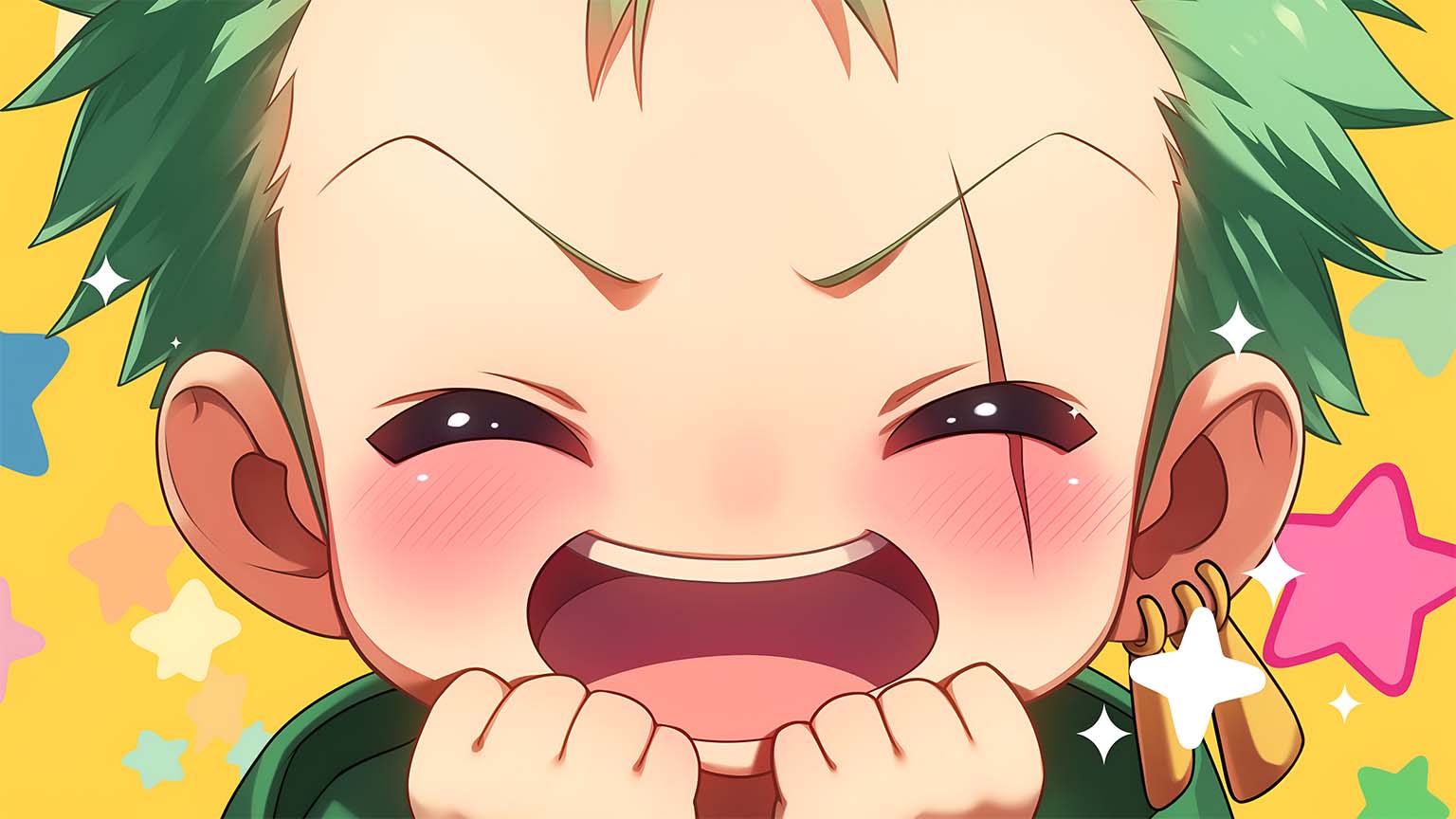 1536x864 Cute Zoro Desktop Wallpaper One Piece Wallpaper 4K