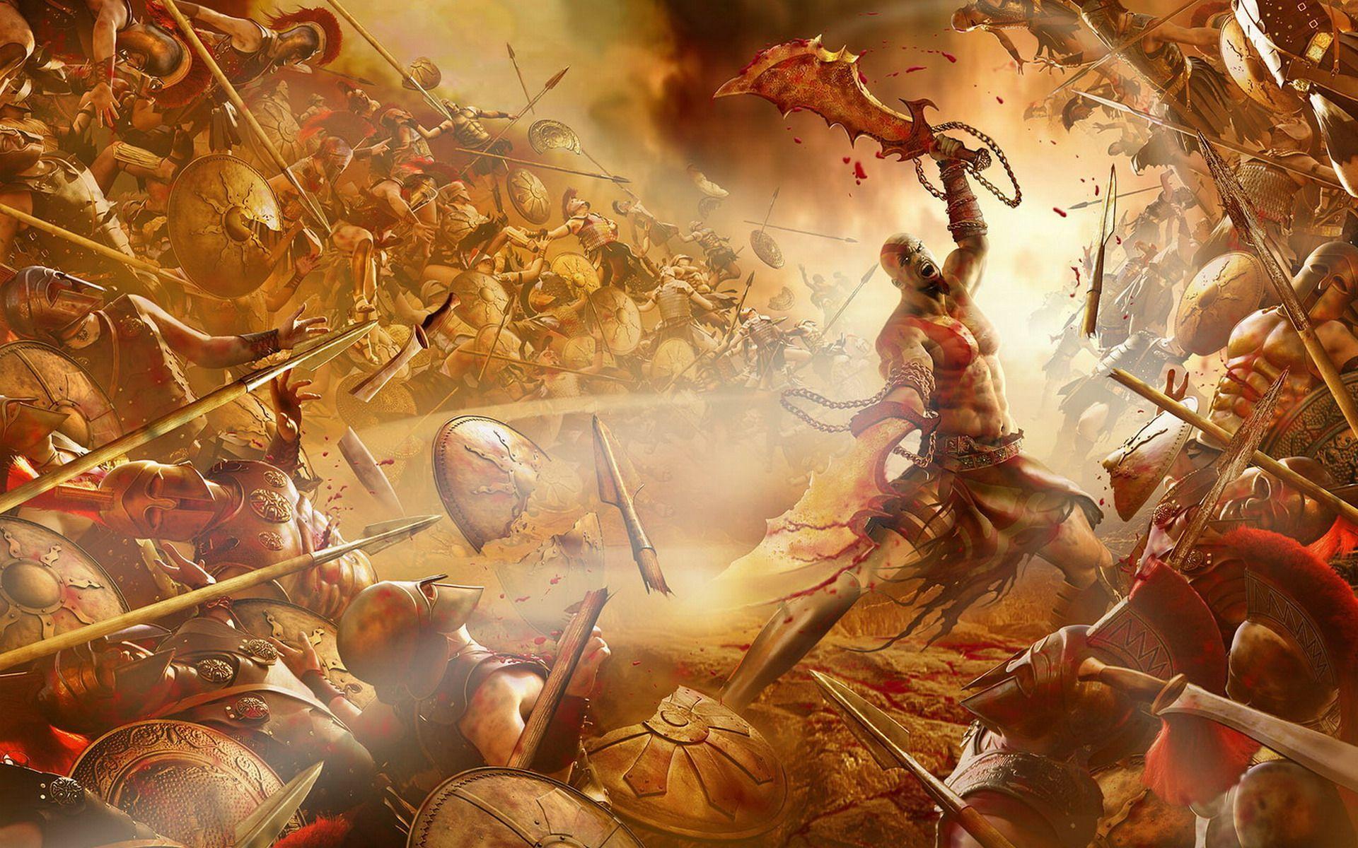 1920x1200 GOD OF WAR 3.B. Kratos god of war, God of war, War of the worlds