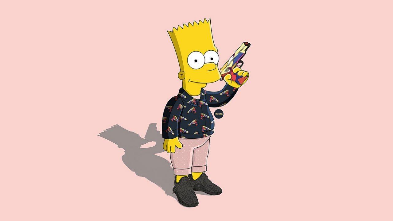1280x720 Yeezy Bart Simpson Wallpaper & Background Download