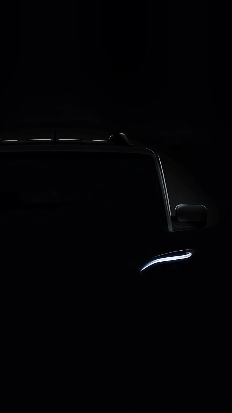 800x1422 Black Scorpio, Black Background, black car, HD phone wallpaper
