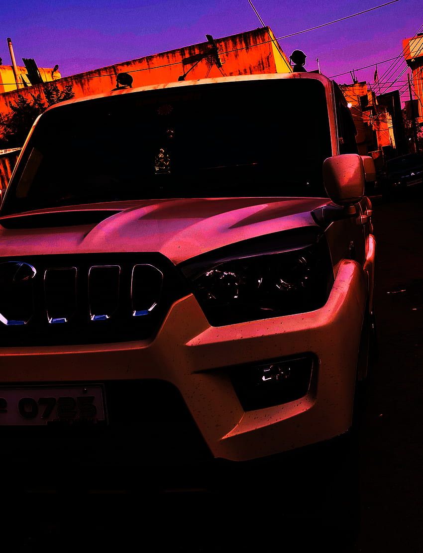 850x1111 Mahindra Scorpio, Royal, sky, car, black HD phone wallpaper