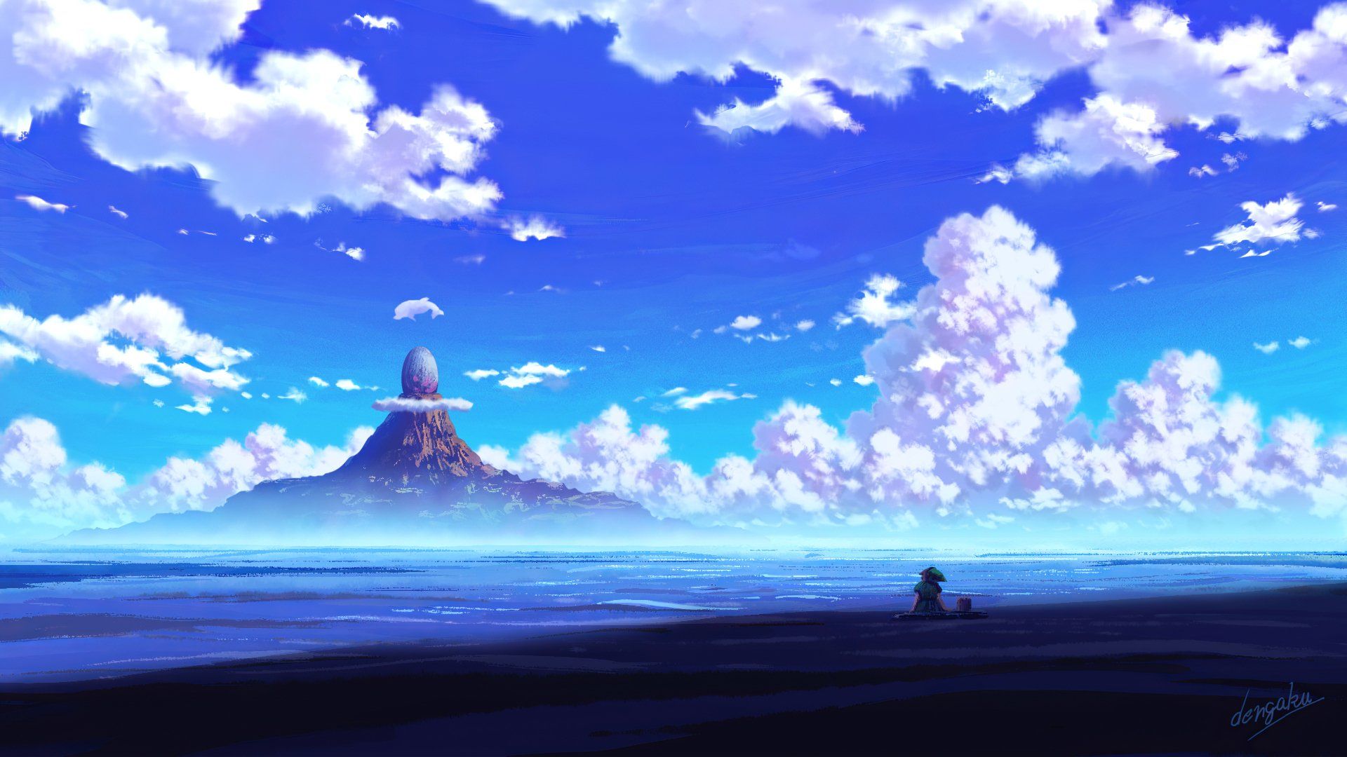 1920x1080 4K Ultra HD Anime Sky Landscape