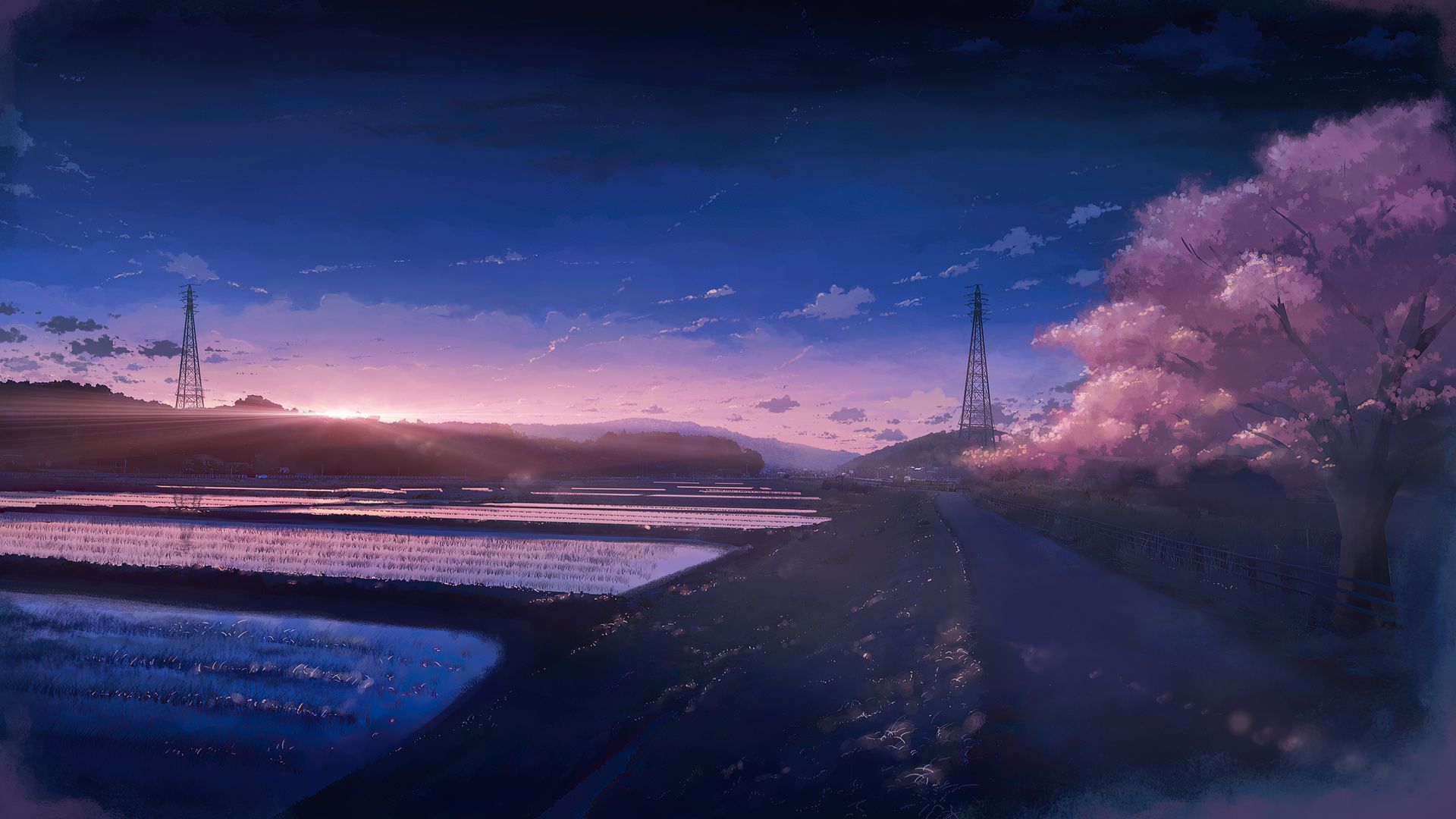 1920x1080 Anime Scenery Field 4k Laptop Full HD 1080P , HD 4k Wallpaper, Image, Background, Photos and Picture