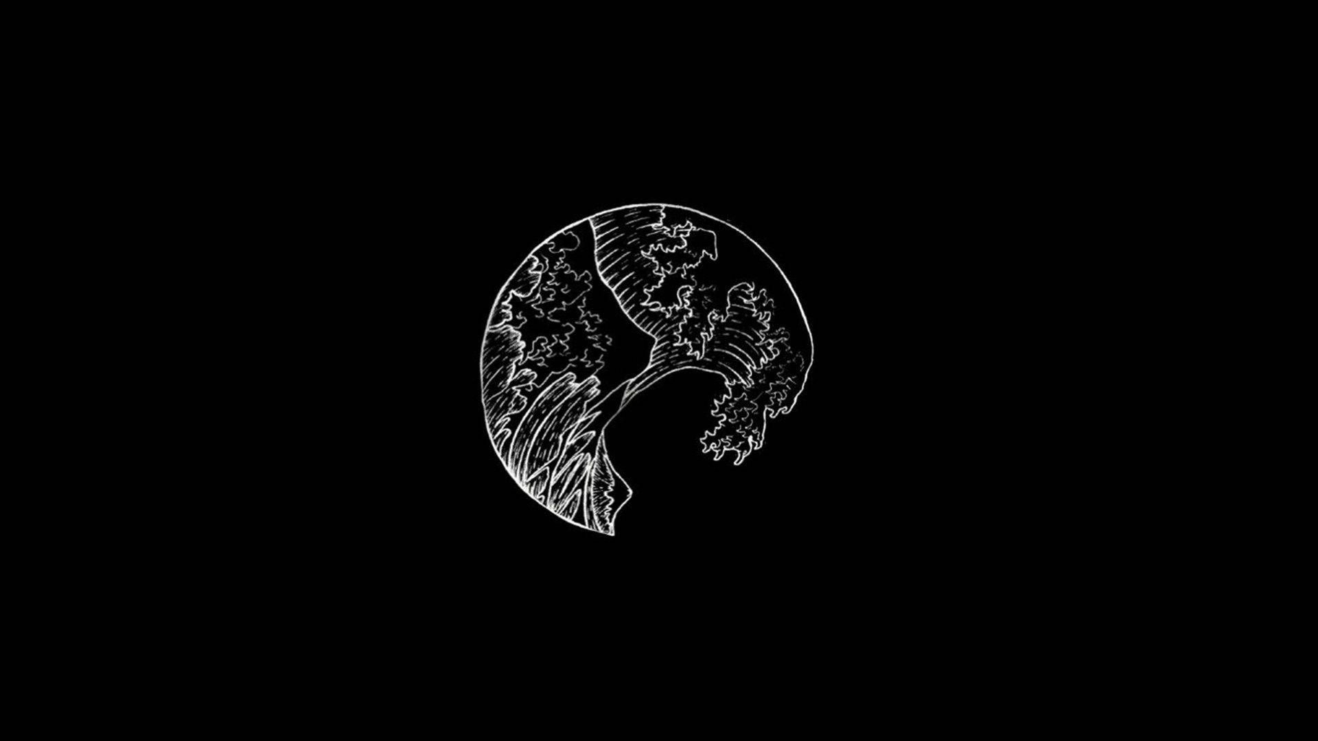 1920x1080 Download Captivating Silhouette In The Masterpiece Of Black Aesthetic Wallpaper