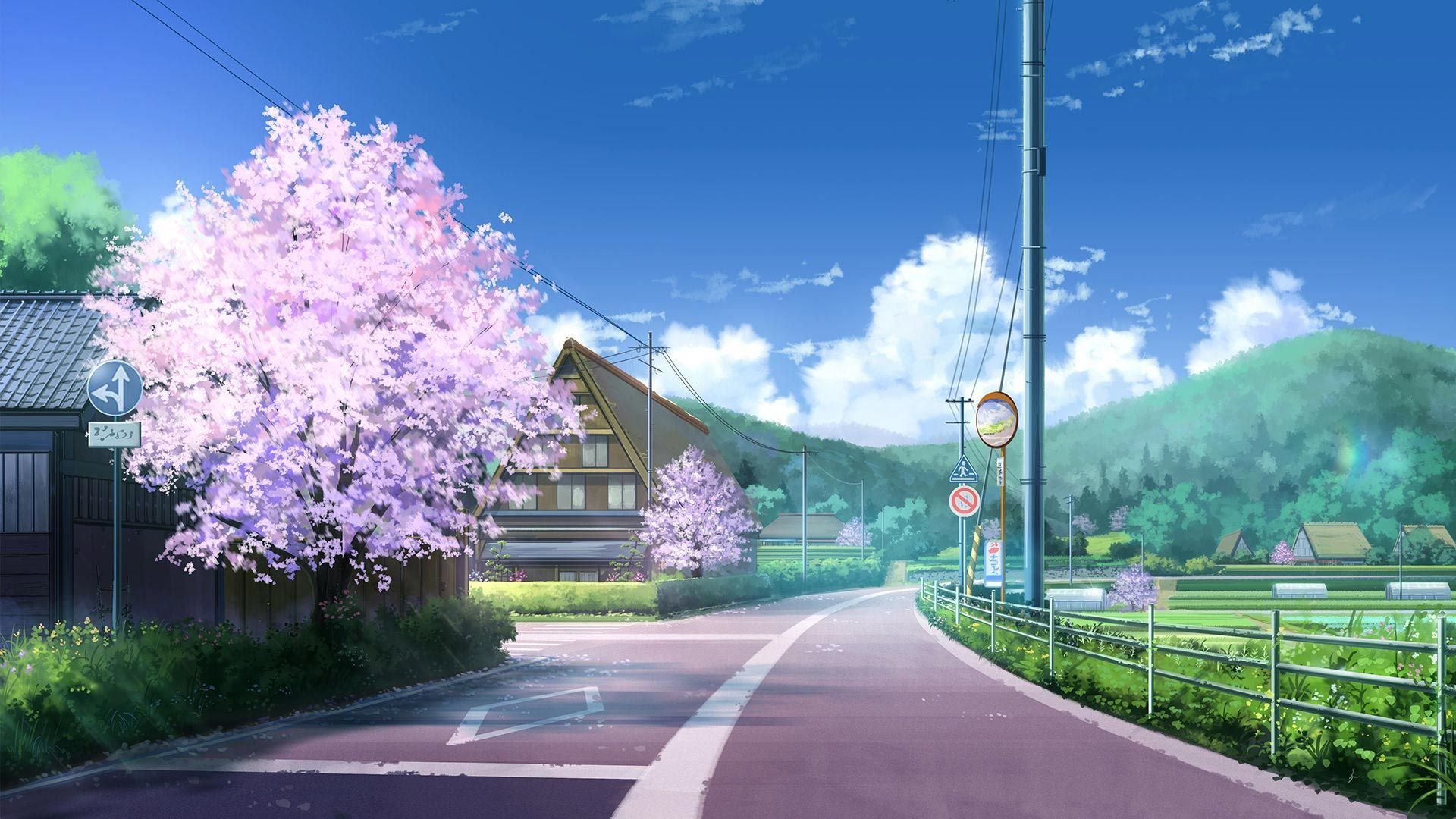 1920x1080 Anime Scenery Manga Series Desktop Wallpaper 106539