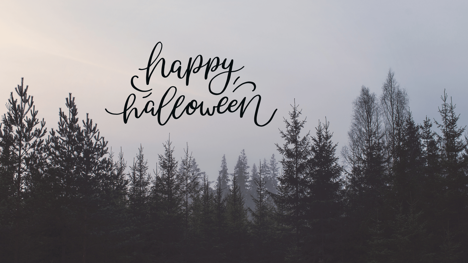 1920x1080 Cute Halloween Aesthetic Wallpaper Background (FREE)