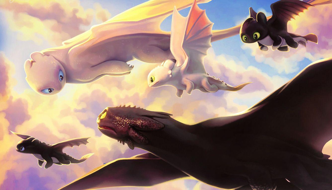 Light Fury Dragon Wallpapers - Top Free Light Fury Dragon Backgrounds ...