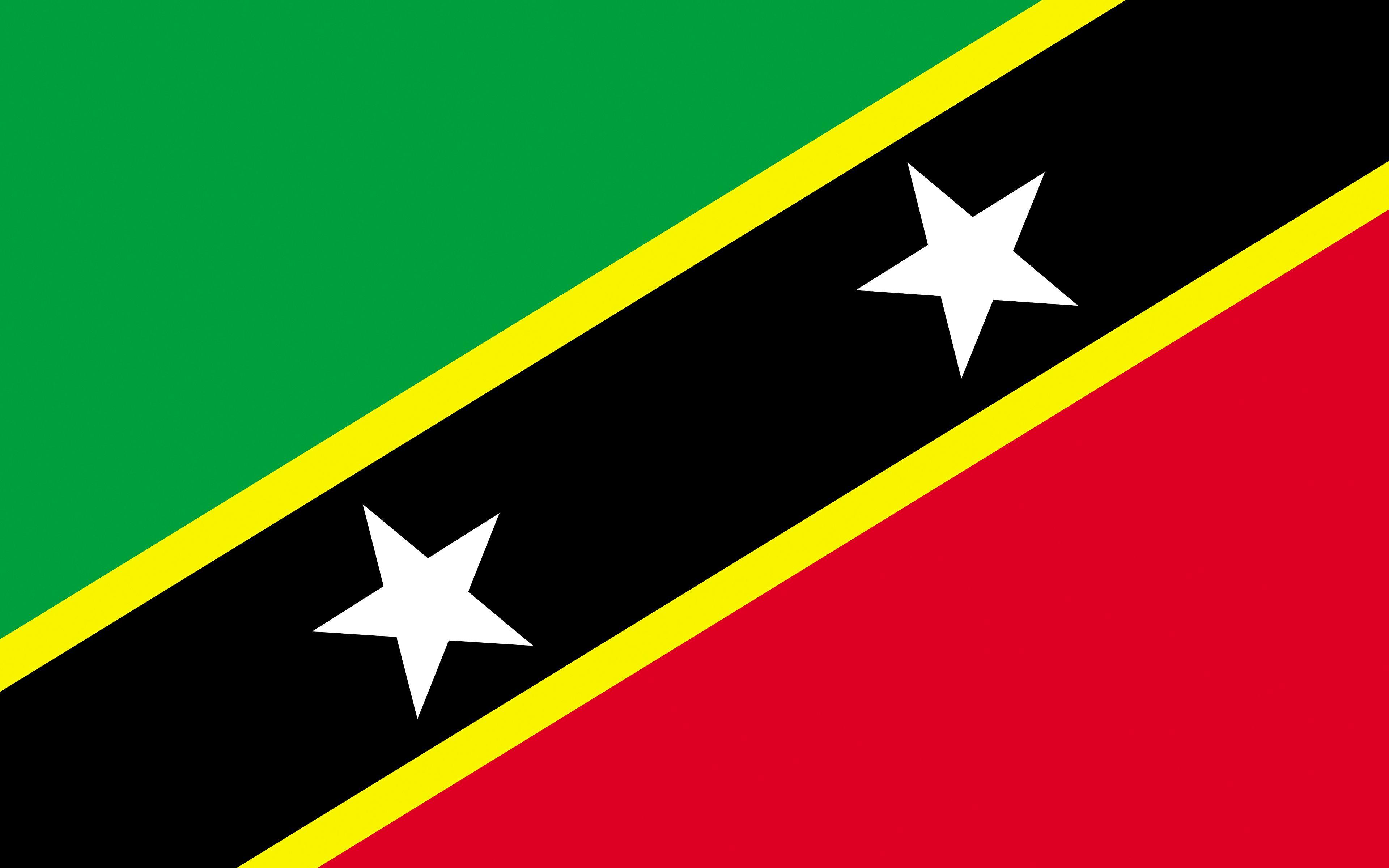 3840x2400 Free download Photo Saint Kitts and Nevis Flag Stripes 3840x2400