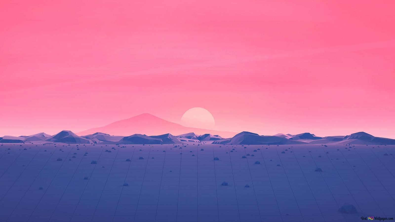 1600x900 Pink sky 4K wallpaper download