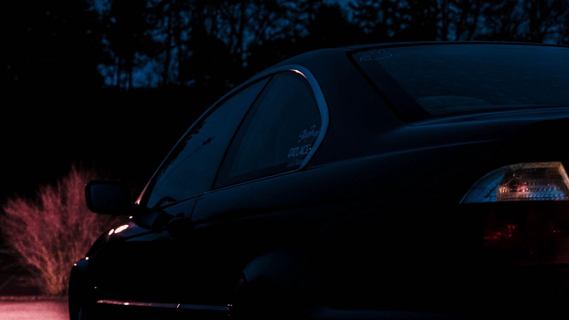1920x1080 Download wallpaper 1920x1080 bmw, side view, car, night, dark full