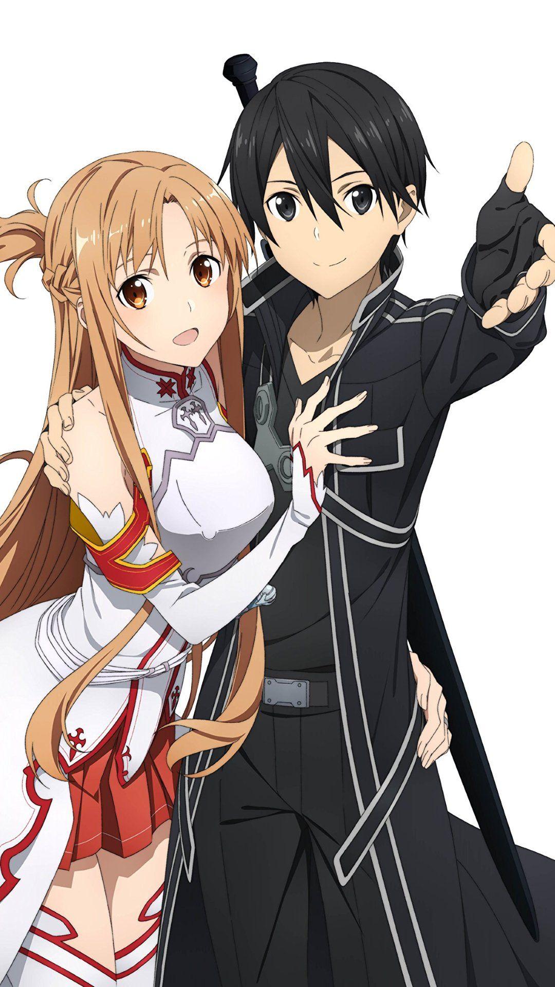 1080x1920 Sword Art Online Alicization Asuna Kirito.Samsung Galaxy Note 3