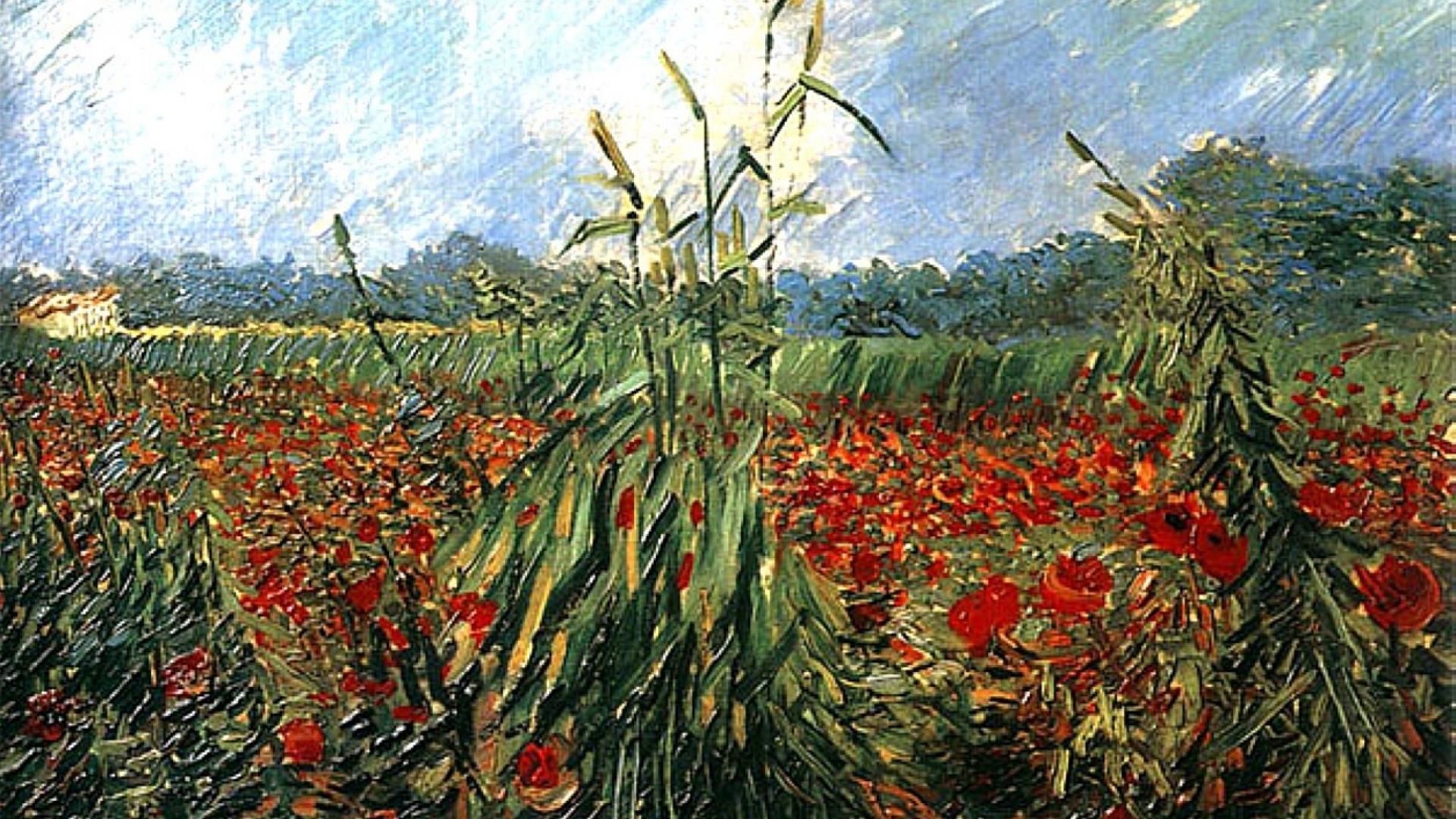 1920x1080 Fields vincent van gogh artwork traditional art wallpaper
