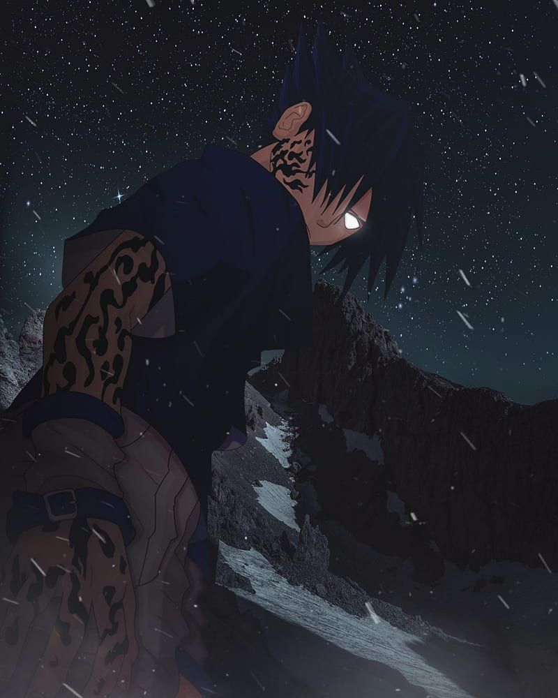 800x1000 HD sasuke blue wallpaper