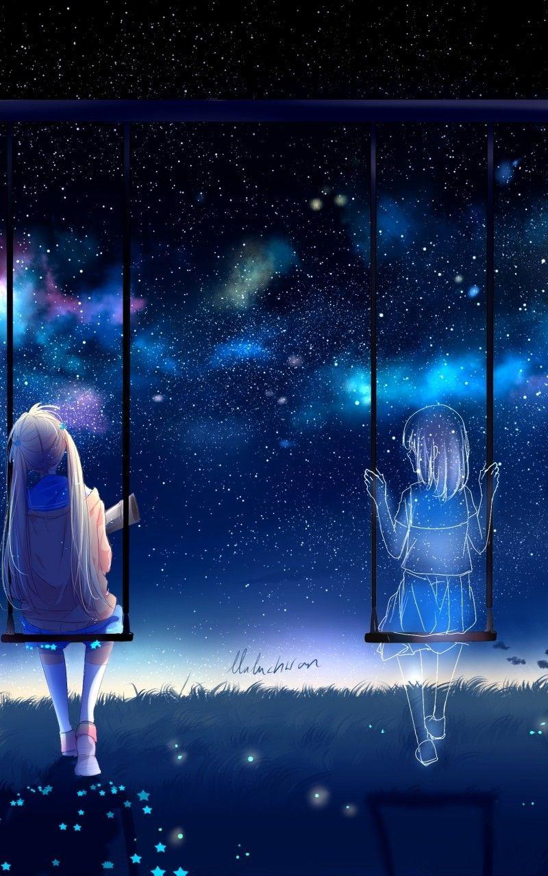 Anime Galaxy Girl Wallpapers Top Free Anime Galaxy Girl Backgrounds Wallpaperaccess