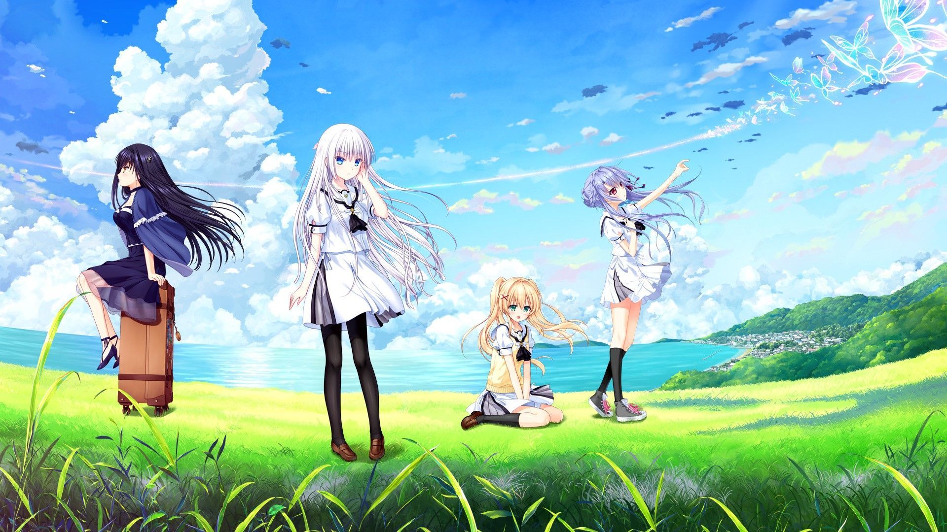 1920x1080 anime, Summer Pockets, visual novel, HD Wallpaper