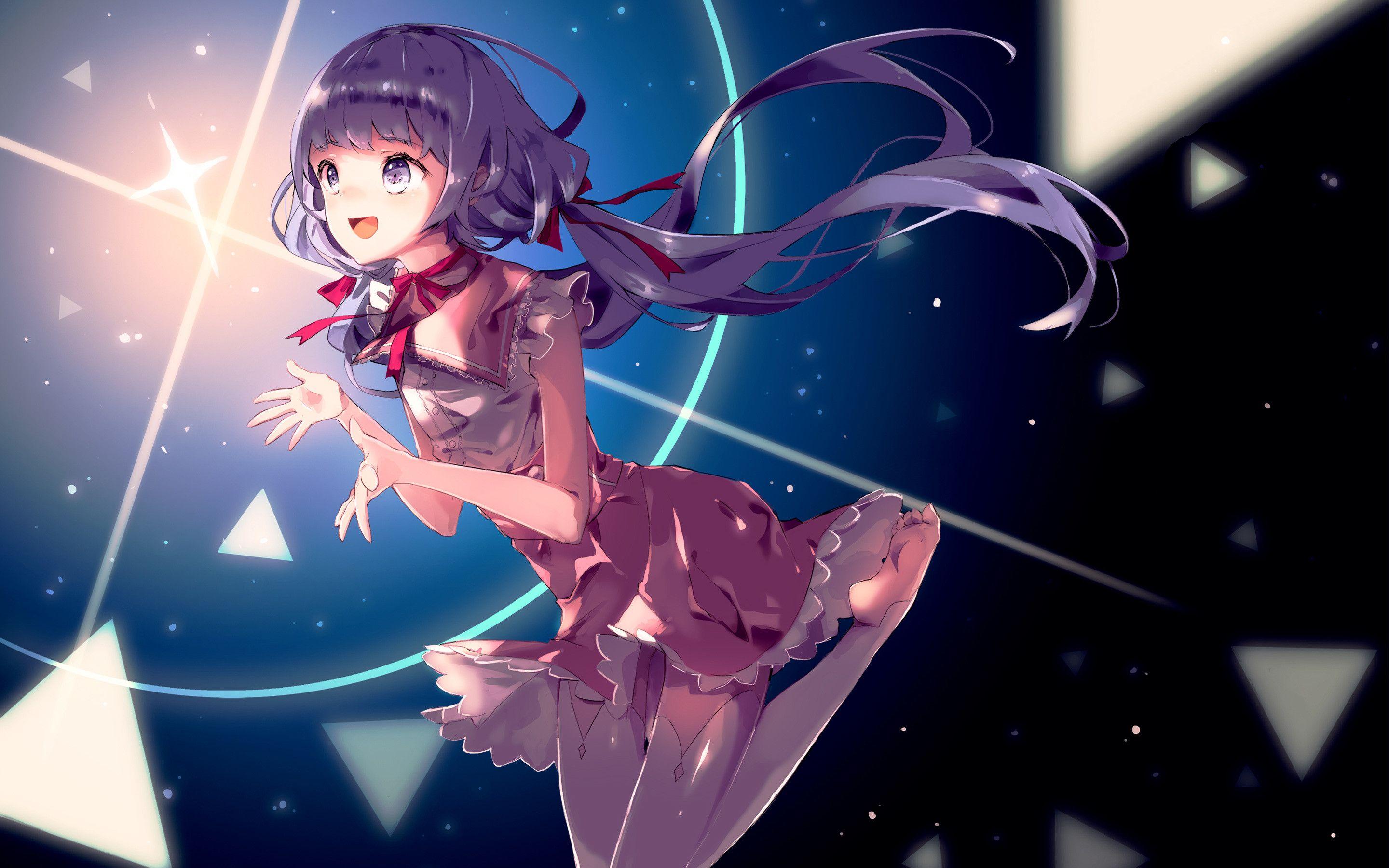 2880x1800 High Resolution Anime Wallpaper Scenery