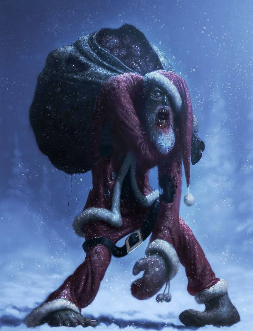 849x1109 Scary Christmas Wallpaper