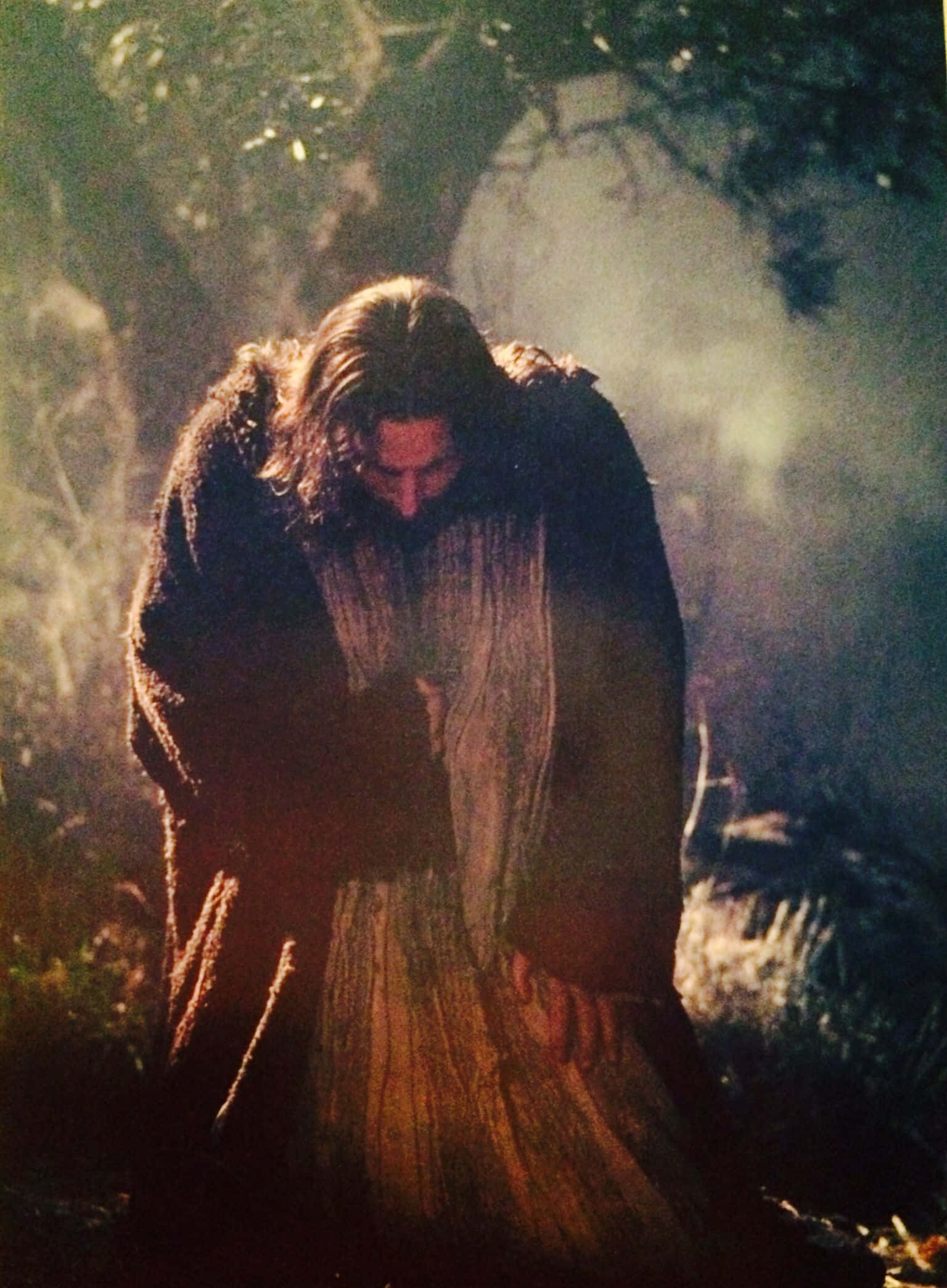 1536x2091 Download Jesus Praying in the Garden of Gethsemane Wallpaper