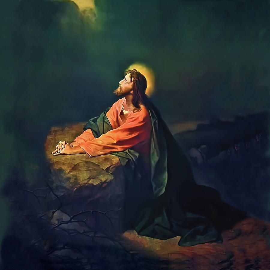900x900 Jesus in Gethsemane The Agony in the Garden