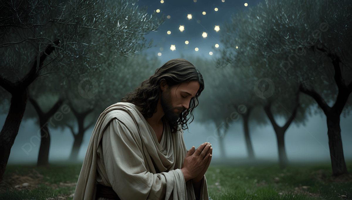 1200x681 Jesus Praying Alone Garden Of Gethsemane Starry Sky Background, Jesus Praying, Garden Of Gethsemane, Starry Sky Background Image And Wallpaper for Free Download