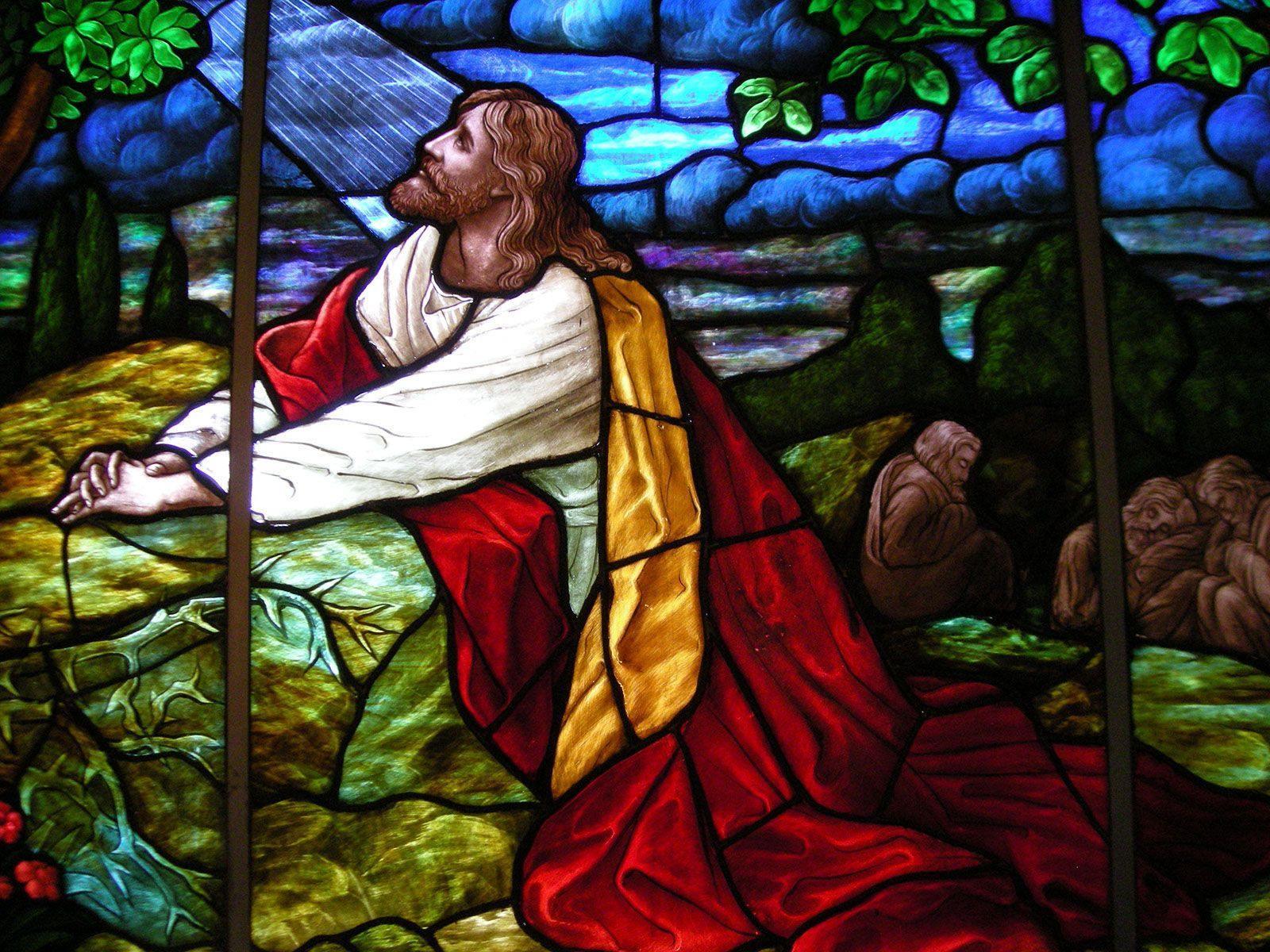 1600x1200 Jesus praying in Gethsemane