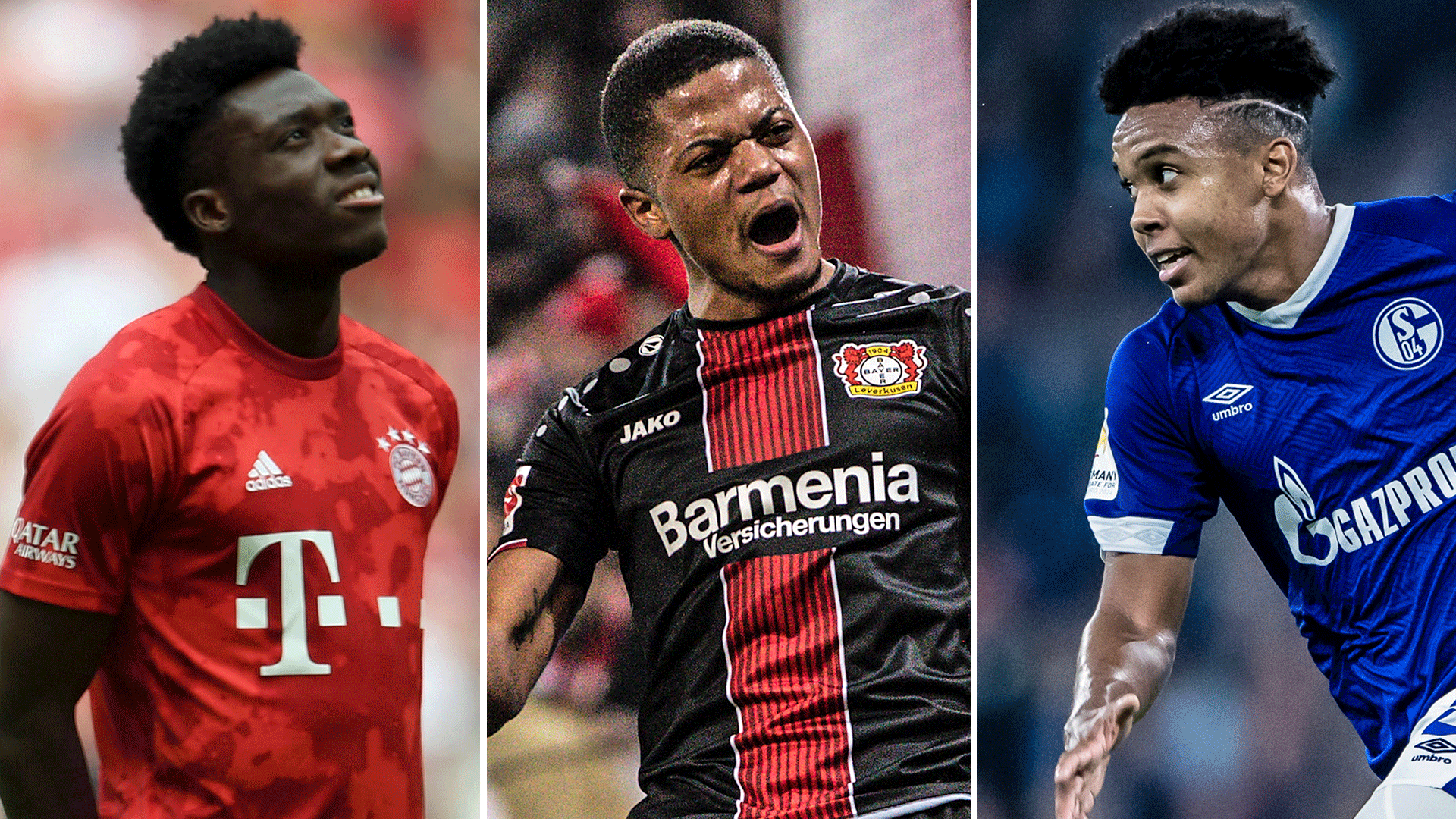 1920x1080 Bundesliga. Alphonso Davies, Leon Bailey and Weston McKennie: key